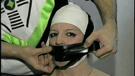 24 Yr Old Homless Shelter Worker Gets Wrap Around Tape Gagged And Tit