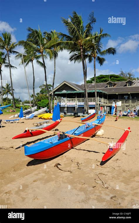 Outrigger Rentals Kalapaki Beach At Marriott Kauai Hawaii Nawilwili Bay