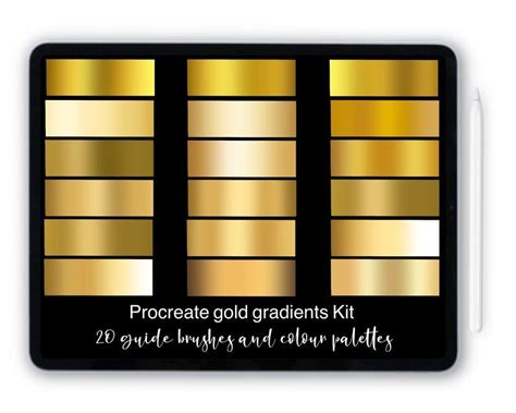 10 Best Free Procreate Metallic Gold And Silver Color Palettes Silver