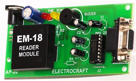 Em 18 Rfid Reader Module With Rs 232 Convertor Electronics