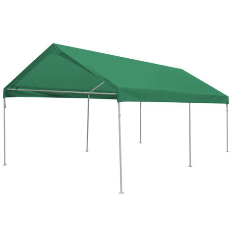 King Canopy Universal 6 Leg 10x20 Carport Canopy W Green Cover