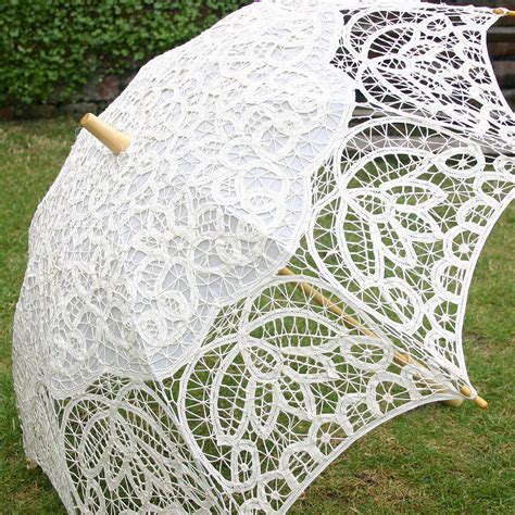 Ivory Lace Wedding Parasol By The Brolly Shop