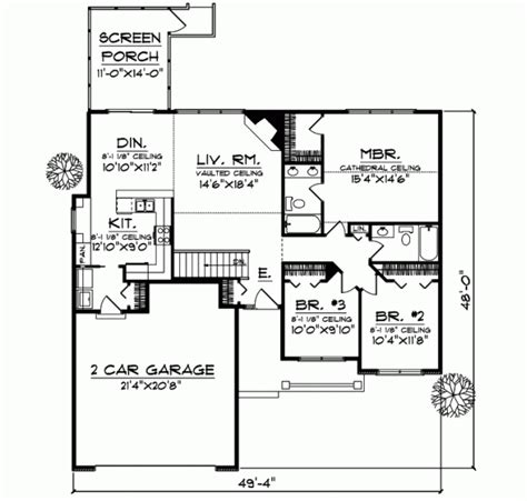 Sometimes they double as home offices in order to show you 10 different living room layouts, i first had to come up with a versatile enough floor plan; Ranch House Plan - 3 Bedrooms, 2 Bath, 1419 Sq Ft Plan 7-603