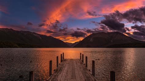 3840x2160 Sunset At Lake Rotoiti New Zealand 4K Wallpaper, HD City 4K ...