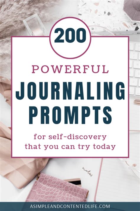 Journaling Prompts For Self Discovery A Simple And Contented Life