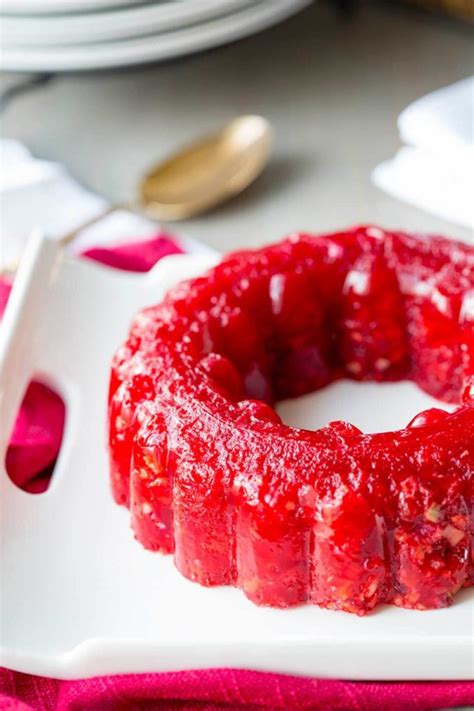 Jello fruit salads were all rage few decades. Cranberry Jello Salad - Eazy Peazy Mealz