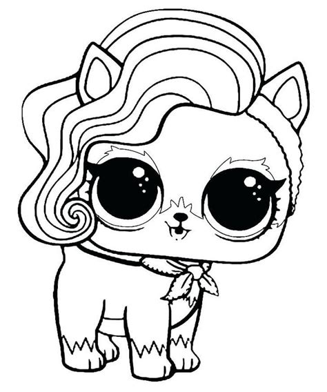 Surprise dolls first introduced mini dolls wrapped under seven layers of surprise. Lol Surprise Coloring Pages Pets in 2021 | Unicorn ...