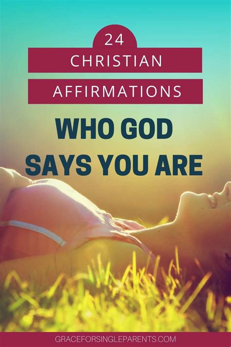 24 Affirmations Who God Says You Are Free Printable In 2020