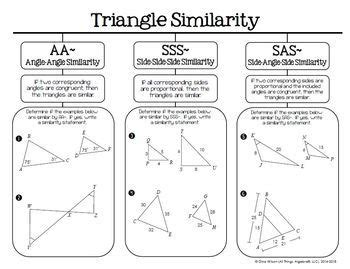 One of the triangles can. Similar Triangles (Geometry Curriculum - Unit 6) by All Things Algebra
