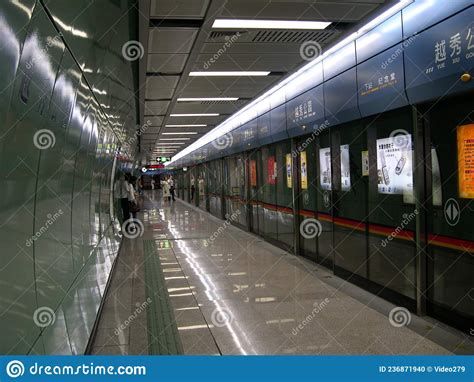 The Subway Station Guangzhou Metro At China 2 Oct 2004 Editorial Image
