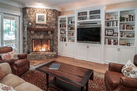 Inspiring Corner Fireplace Ideas In Living Room 04 | Каминные