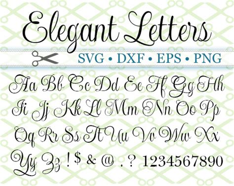 Elegant Handwriting Alphabet Calligraphy And Art