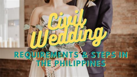 Philippine Wedding Requirements And Steps Civil Wedding Youtube