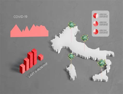 In italien sind mehrere touristenziele betroffen, unter anderem rom , mailand , venedig , die toskana und sardinien. Verbreitung der coronavirus-karte italien | Kostenlose PSD ...