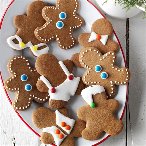 Decorated christmas cookies ~ santa, mrs clause, rudolph & christmas tree. Gingerbread Men Cookies Recipe | Taste of Home