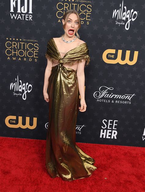 Amanda Seyfried Handled Her Wardrobe Malfunction At The Critics Choice