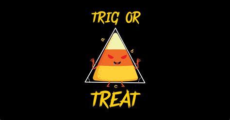 Trick Or Treat Trigonometry Halloween Math Pun Teacher Sticker