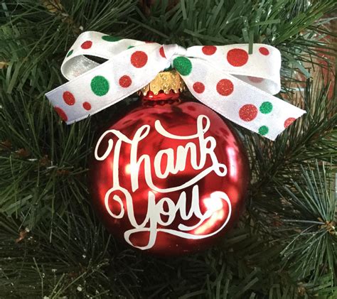 Personalized Thank You Christmas Ornament Thank You T