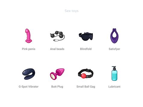 Sex Toys Icons By Rengised On Dribbble