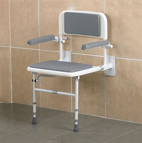 Wall Mounted Foldable Heavy Duty Shower Chair Weight Capacity 290kg