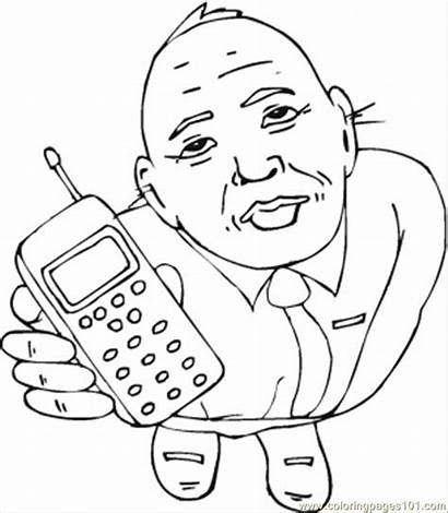 Phone Cell Coloring Pages Take Telecom Phones