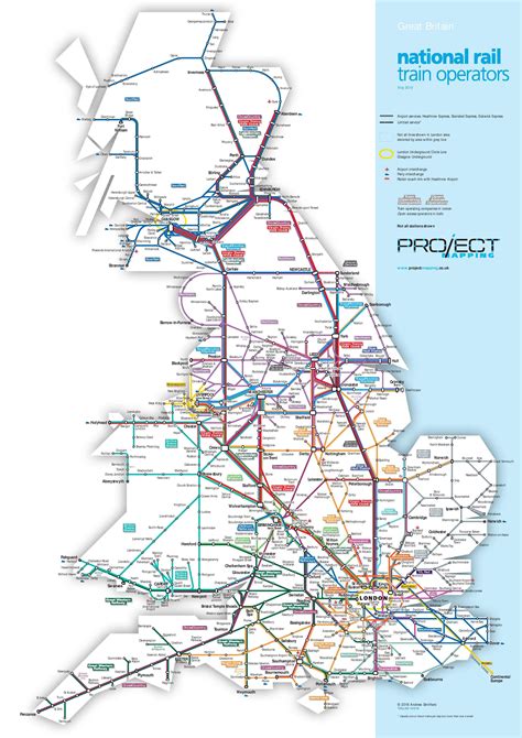 National Rail Map Of The Whole Of The Uk National Rail Map National