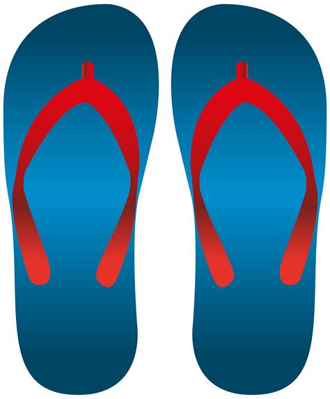 Blue Flip Flops Png Clip Art Best Web Clipart