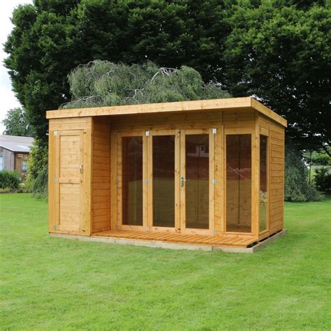 Large Summerhouse With Storage Shed 12 X 8ft Mercia Furniture123