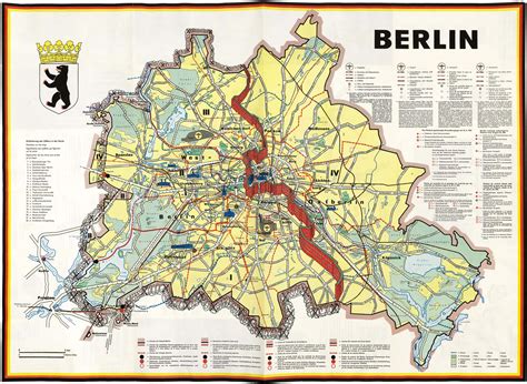 Map Of Berlin Wall