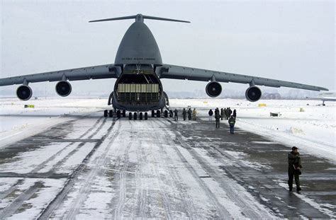A United States Air Force Usaf C 5 Galaxy Cargo Aircraft Arrives At