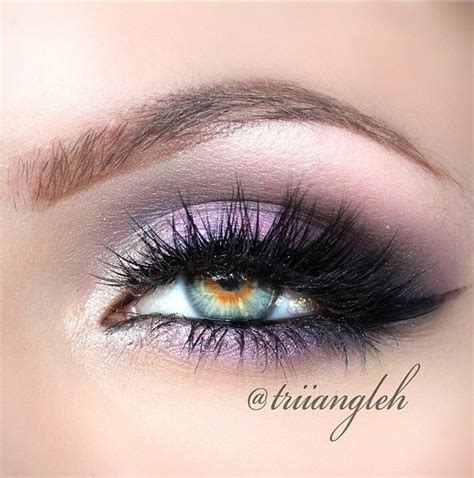Purple Smokey Eyeshadow Eyes Eye Makeup Bright Dramatic Eye