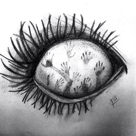Art Draw Drawing Demon Eye Eyes Eyedrawing Beautiful Dark Bw