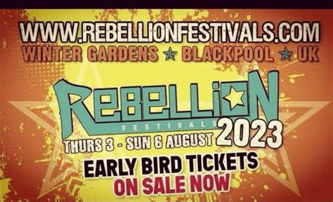 rebellion festival confirms dates for 2023