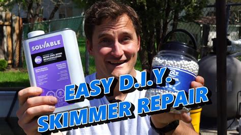How To Fix A Cracked Pool Skimmer Yourself Youtube