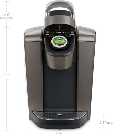 Keurig K Elite Single Serve K Cup Pod Coffee Maker Brushed Slate 5000197490 Best Buy