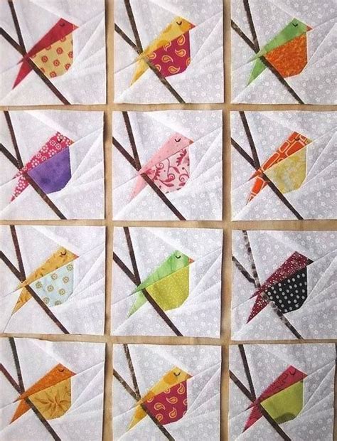 Paper Piecing Quilts Bird Quilt Bird Quilt Blocks