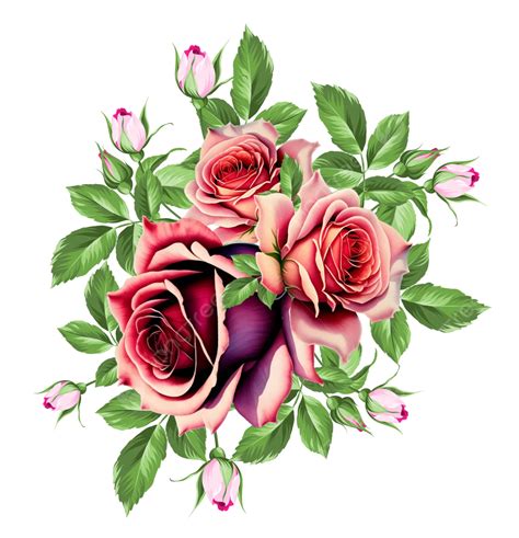 Ramo De Flores De Rosas De Colores Png Ramo De Rosas Flor De Rosas