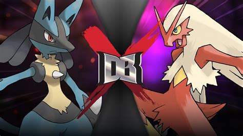 Lucario VS Blaziken Pokemon Battle DBX YouTube