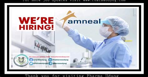 Amneal Pharmaceuticals Walk In Interview On 17th Nov 2019 At