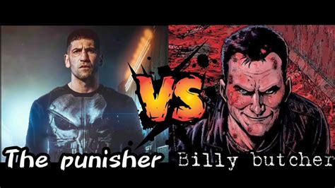 The Punisher John Bernthal Vs Billy Butcher Cómics De The Boys Para