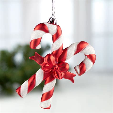 Glittered Candy Cane Ornament Christmas Ornaments Christmas And