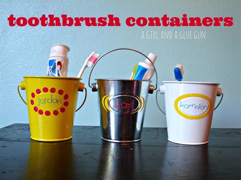 Toothbrush Organizers A Girl And A Glue Gun Daycare Organization
