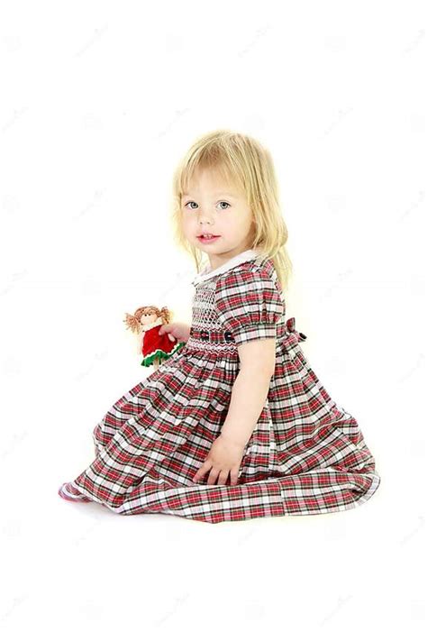 Cute Blonde Toddler Girl Stock Photo Image Of Isolated 9414106