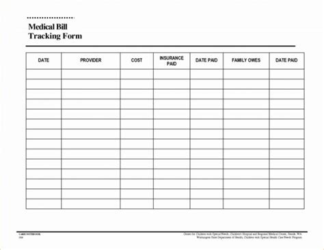 Tracking Medical Expenses Spreadsheet Db Excel Com