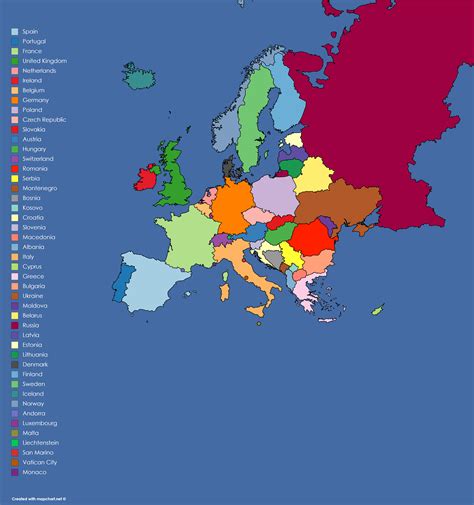 Europe Map Without Labels Find The Countries Of Europe Quiz Create