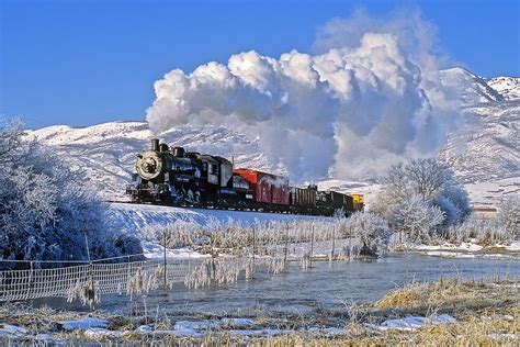 Steam Snow And Frost Train Scenic Railroads Steam Locomotive
