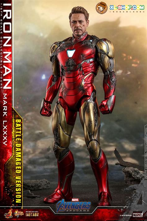 Hot Toys Mms D Avengers Endgame Th Scale Iron Man Mark Lxxxv Battle Damaged