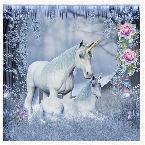 Unicorn Astral Window Unicorn And Foal Craft Panels In 100 Etsy
