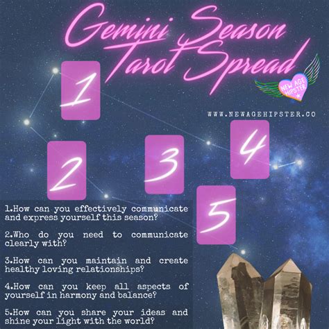 Gemini Season Tarot Or Oracle Spread — New Age Hipster