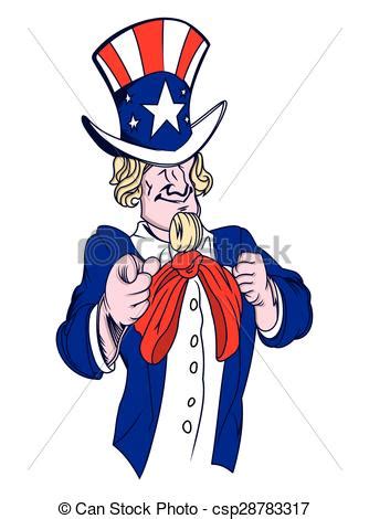 Vector Illustrations Of The Uncle Sam